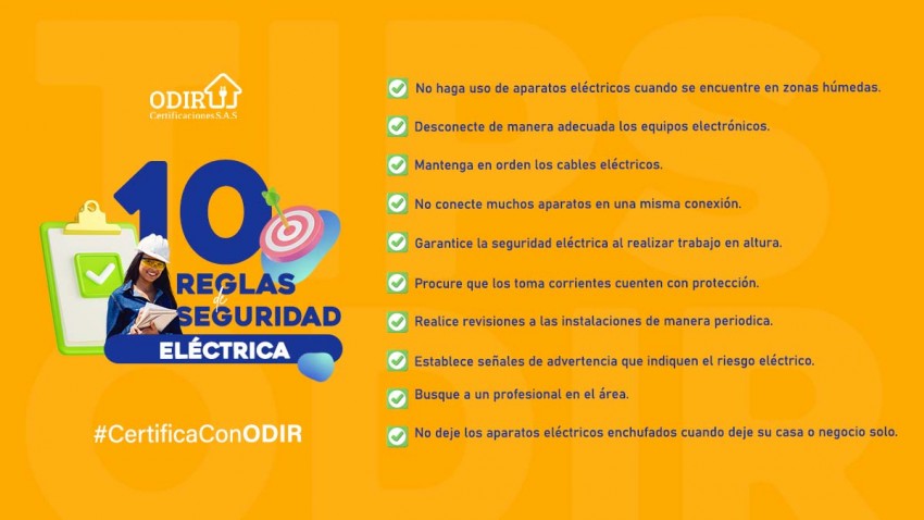 10 Reglas de Seguridad Eléctrica